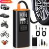 Pompka do opon z cyfrowym manometrem, 150 PSI, Pompka z mocnym światłem do samochodu, motocykla, roweru elektrycznego i roweru, Przenośny kompresor do opon
