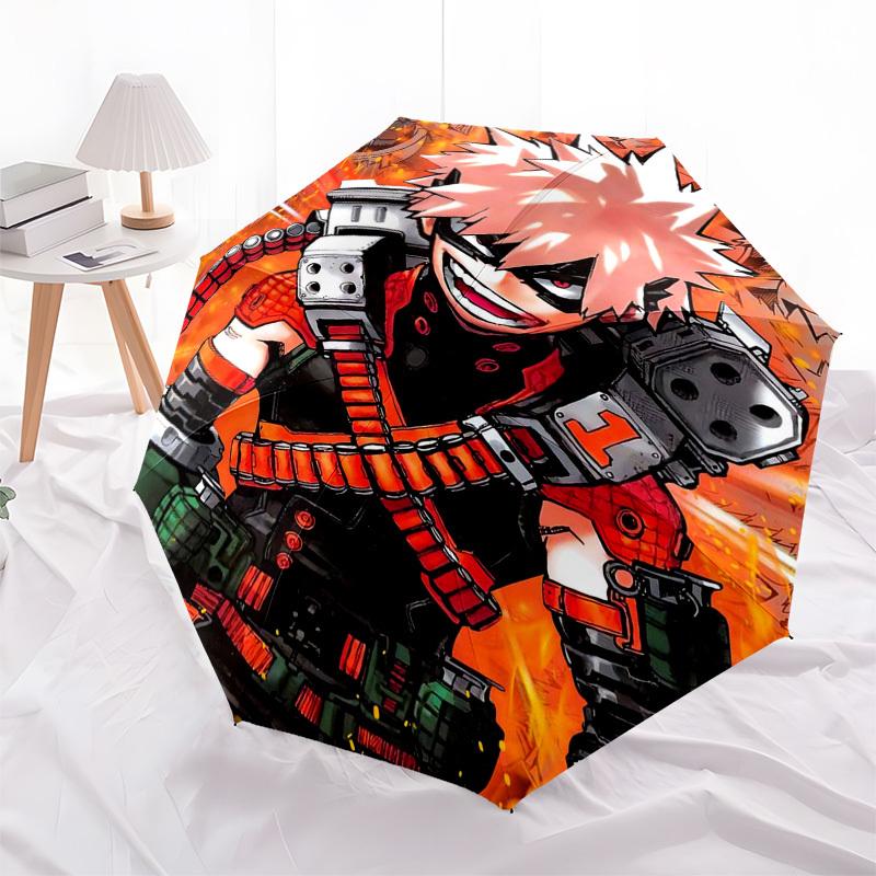 1pc Anime Character Automatic Opening Folding Umbrella with 8-Bone Iron Frame, Portable for Fans, Travelers, Everyday Use, Festival Gift.Y016