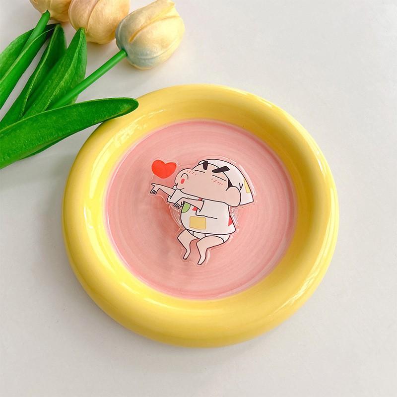 

Cartoon Superman Xiaoxin Mobile Phone Airbag Holder With Retractable Back Patch Suitable Niche Portable Use Stable Lazy