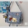 Japanese Shoulder Bag Nylon Book Bag Transparent Itabag Women Handbags JK Bag