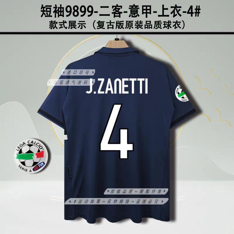 Camiseta de Aficionado Retro del Inter de Milán Camiseta de Fútbol Clásica Edición Vintage de la Plantilla Uniforme de Fútbol para Hombre