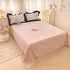 INS French Style Bedding Sets Ruffle Ink Wash Flower Romantic Bed Sheet Sets Woman Girls Bedroom Duvet Cover Set 4pcs
