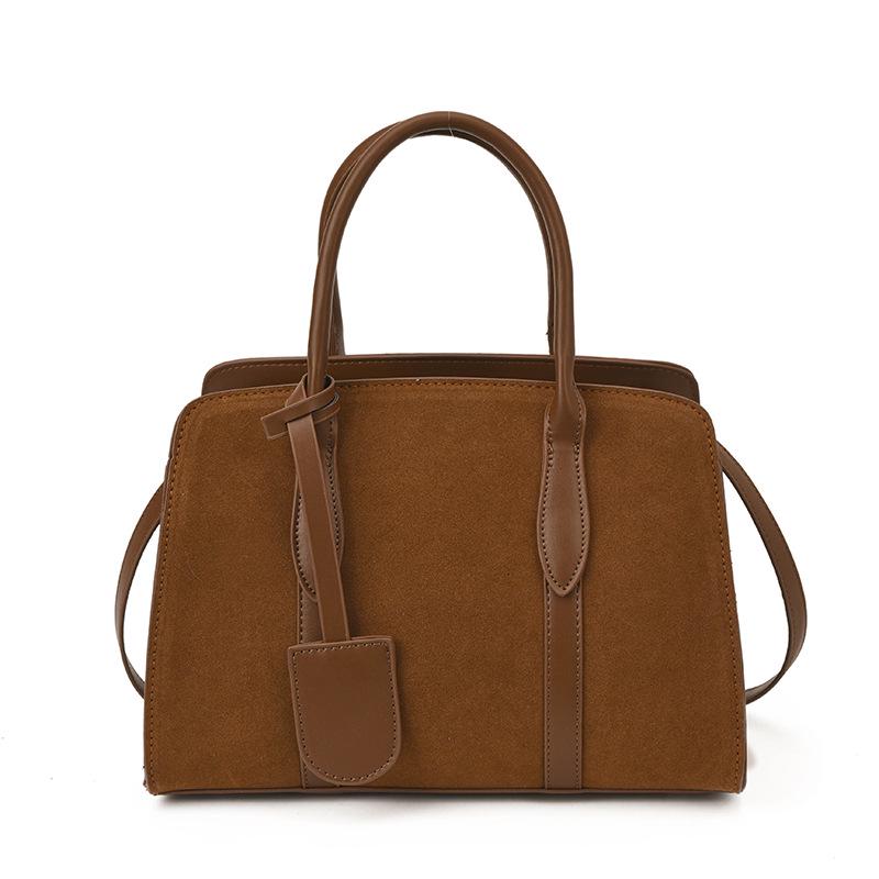 2025 Autumn Retro High-End Women's Single Shoulder Crossbody Bag, Lazy Style Boston Handbag