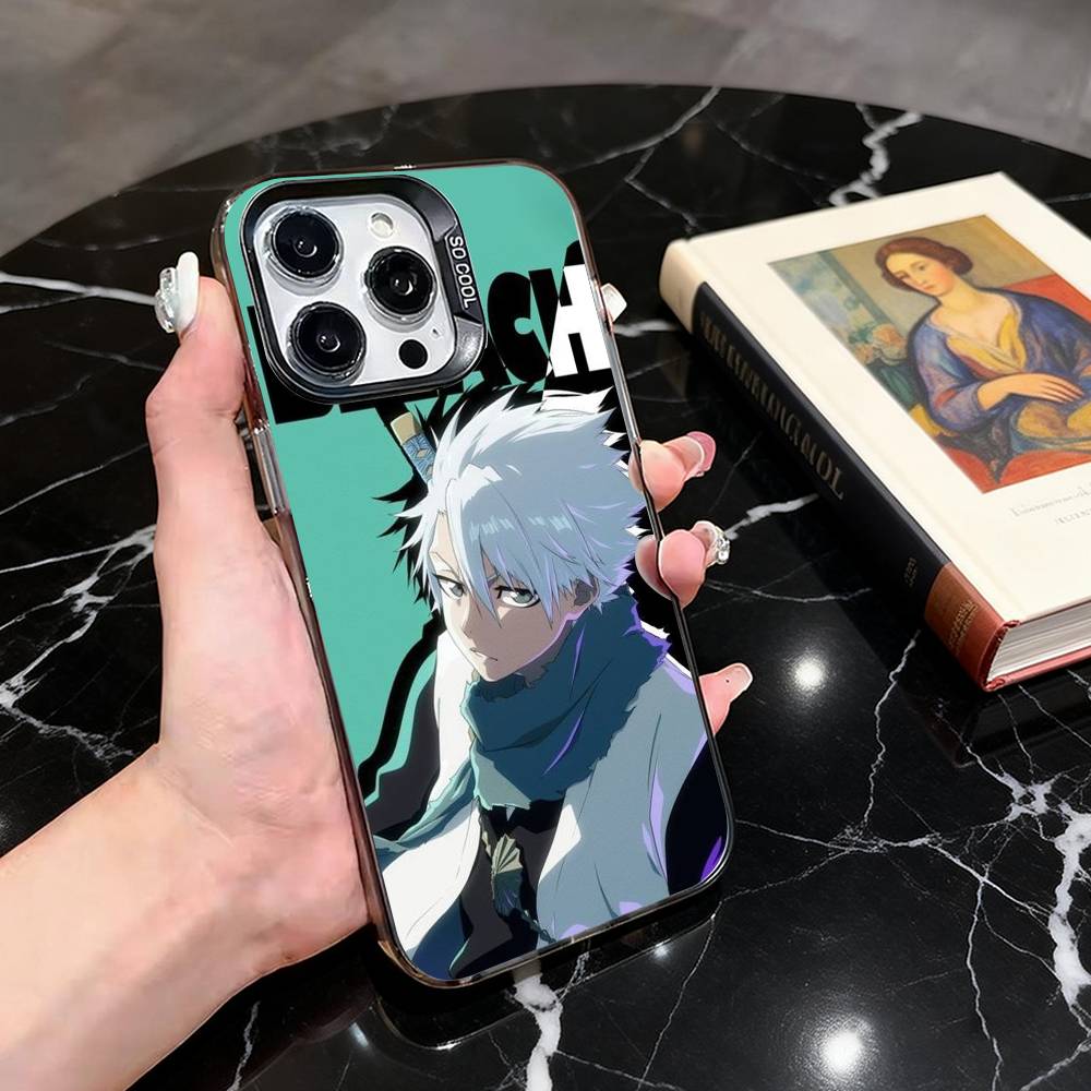 B-BLE-ACH T-Toushirou H-Hitsugaya Phone Case For iPhone 17,16,15,14,13,12,11 Plus,Pro Max,XS,Colored Silver Plated Inside Cover