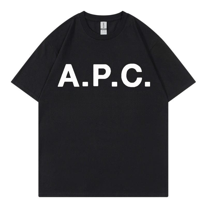 Ap 2026 C Springsummer Pure Cotton Roundneck Men And Women Classic Letterprint Tshirt Short Sleeve Top Unisex