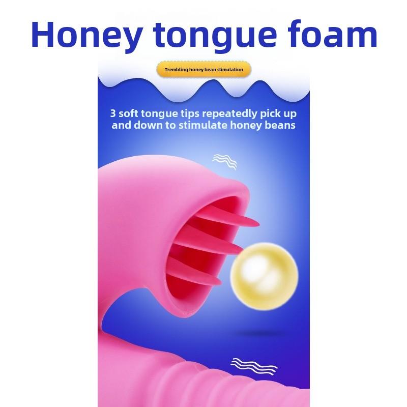 Honey Tongue Cyclone Fully Automatic Telescopic Heated Vibrator Female Electric Masturbator Erotic Sex Toys
