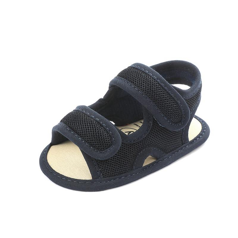 Baby Boys Girls Soild Summer Breathable Anti-Slip Shoes Sandals Toddler Soft Soled Shoes 0-18 Monthes