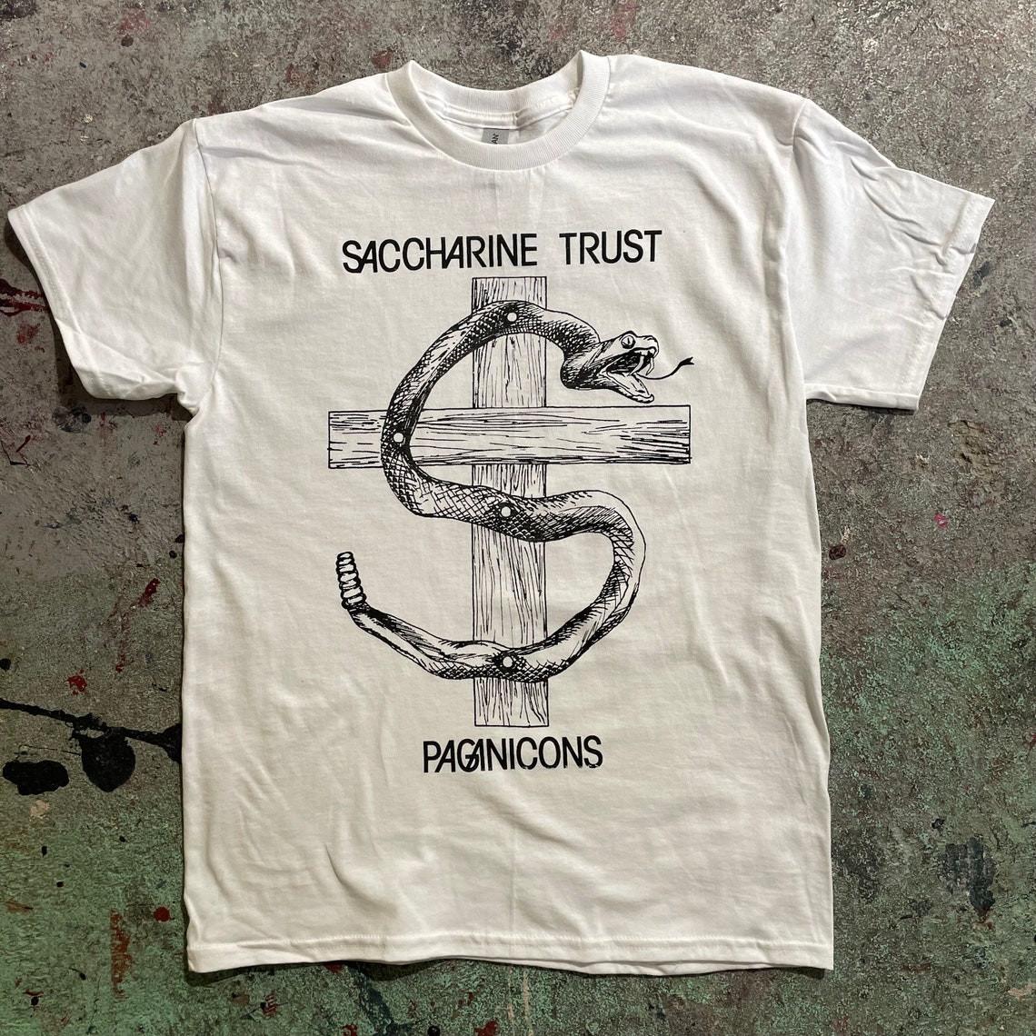 Saccharine TrusT Shirt Mens Womens Tees Top pagan icons, sst records, UNISEX Shirt 2XL