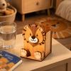 Wooden Material Spectacle Stand Hand Carved Pen Holder Rack Wooden Phone Display Stand  Home Use