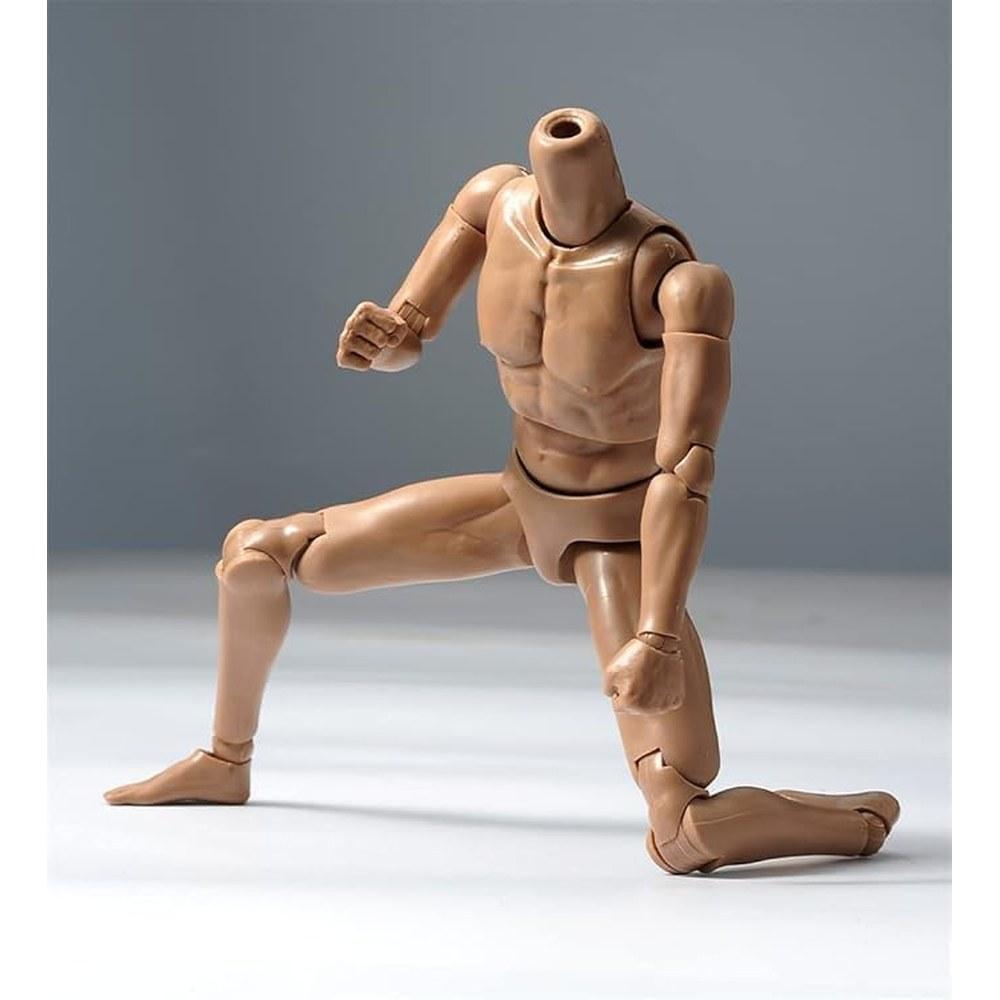 ORIELOAN 1/6 Scale Male Action Figure Body 12-inch Muscular Flexible Ball-Jointed Fitting Model Collectible Doll Removable Hands & Neck Connectors