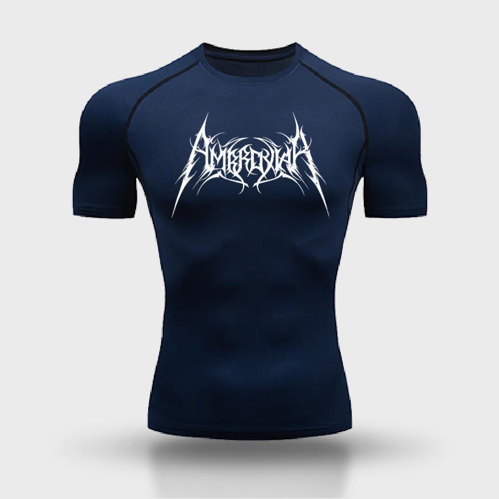 Men's Compressed Shirt Fitness Sports Sports Quick Dry Summer T-shirt Top Moisture-Wicking Ultra-Light Training Running Sweatshirt Tight Fit