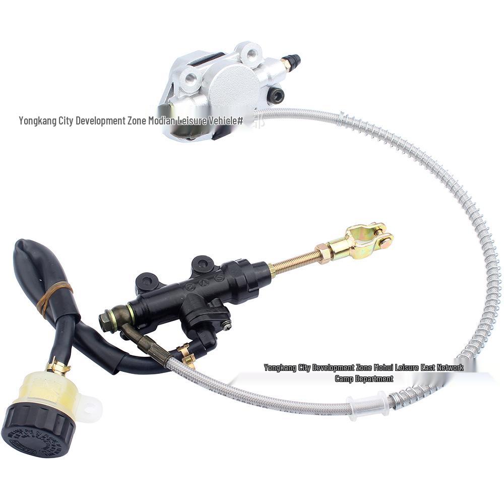 ATV Beach Buggy Rear Brake Assembly for CG125-250cc: Foot Brake, Pumps, Caliper & Oil Cup