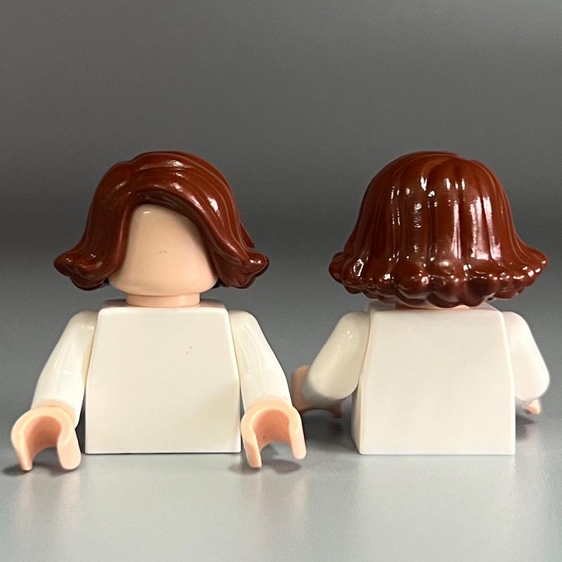 Cross-Border Compatible Girls' Lego Hair Building Blocks - Small Parts & DIY Accessories