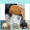 Trendy Small Canvas Shoulder Bag For Students In Elegant Colors Soft And Stylish