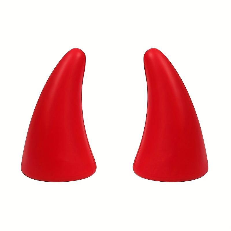 Auto Vrachtwagen Elasticiteit 3D Duivels Hoorns Sticker Bumpers Decor Anti Botsing Grote Duivels Hoorns voor Motorfiets Fiets Ski Helmen