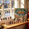 Decorative Figures for Window Christmas Witches Advent Calendar 2026 24 Days Yule Countdown Box 2D Holiday Gift Women Acrylic Witch Figurine Signs