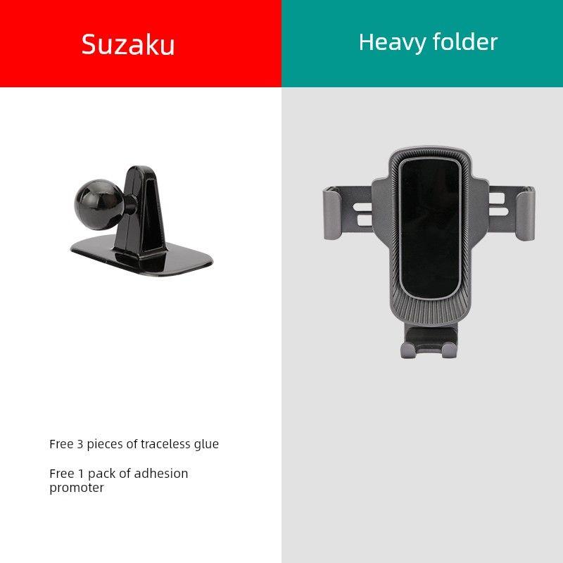 Car-Mounted Bracket with Gravity Support, Fixed Navigation Stand, Adhesive Air Vent Clip, Front Windshield Mount, Optional Multifunctional