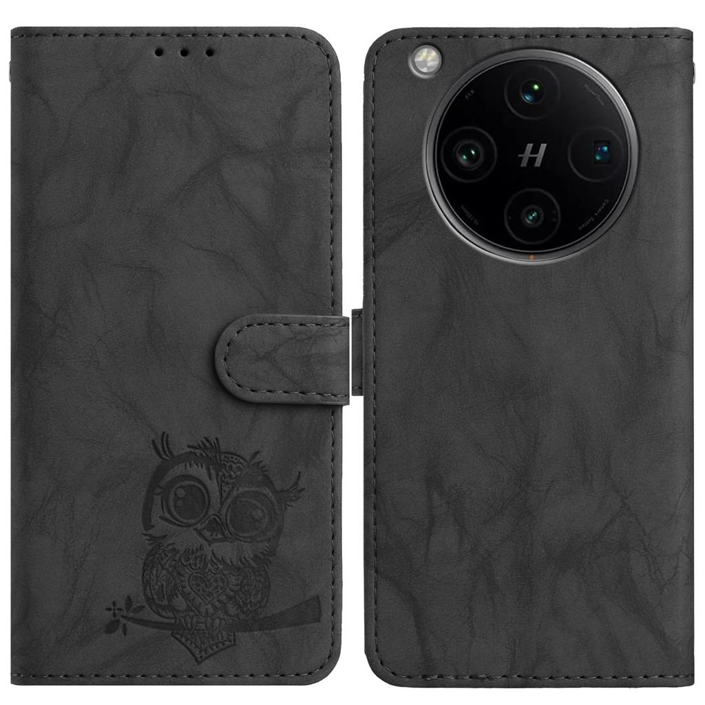 8-Color Owl Embossed Pattern Flip Card Design Wallet Case for Oppo A17 A18 A54 A58 A76 A77 Reno8,Reno8 Lite,Find X8 Pro,Find X5,Reno14 Pro...