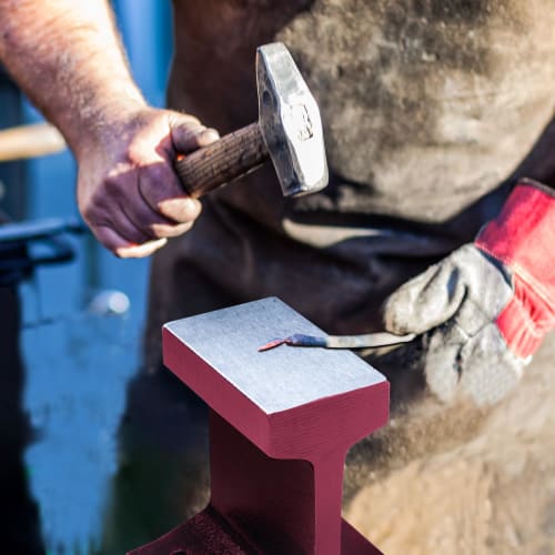 STEELMIGHT 10cm Cast Iron Anvil, Cast Iron Working Tool for Metalworking