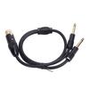 3 Pin XLR to 1 4in Microphone Cable Excellent Sound Quality Plug and Play XLR Female Dual 6.35mm Cable for Amplifier