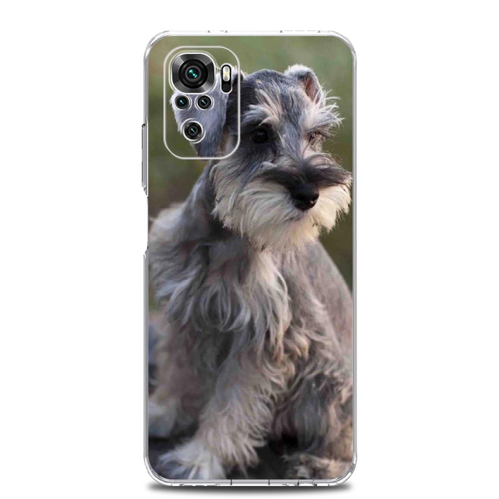 Cartoon Schnauzer Dog Soft Phone Case For Xiaomi Redmi Note 14 13 12 4G 9S 9 10 11 Pro Plus 5G 9T 14C 13C 12C 10C 9C 9A Cover