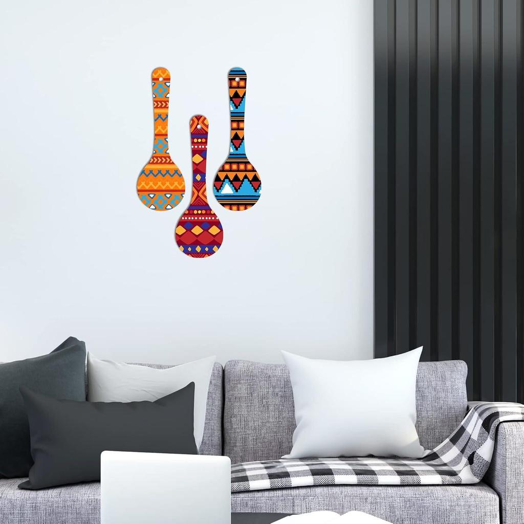 Appendiabiti in Legno con Motivo Africano per la Casa | Accento a Parete | Poster da Parete | Quadri | Regalo | Illustrazioni da Parete | Decorazione da Parete Stampata