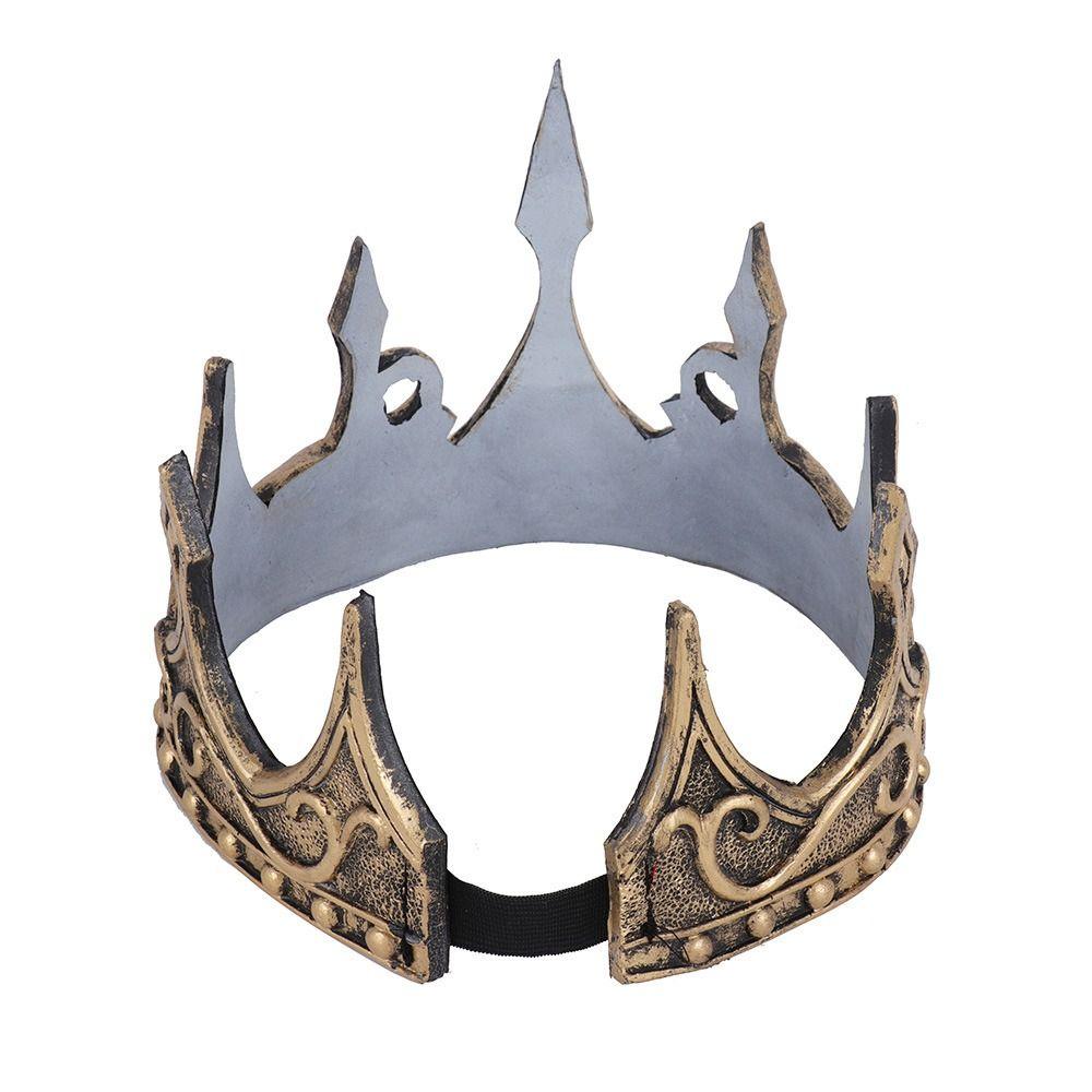 Ceremony Hair Band Headwear King'S Clothing Accessories Medieval King'S Crown Head Crown Headwear King'S Crown Hairpin