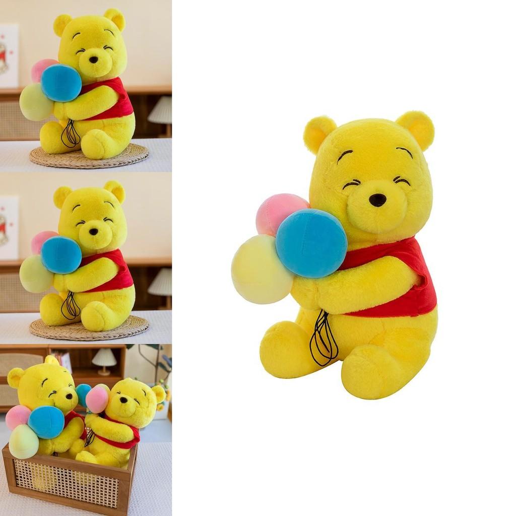 Adorable Balloon Winnie The Pooh Plush Toy Cute Bear Sitting Doll Pillow For Kids