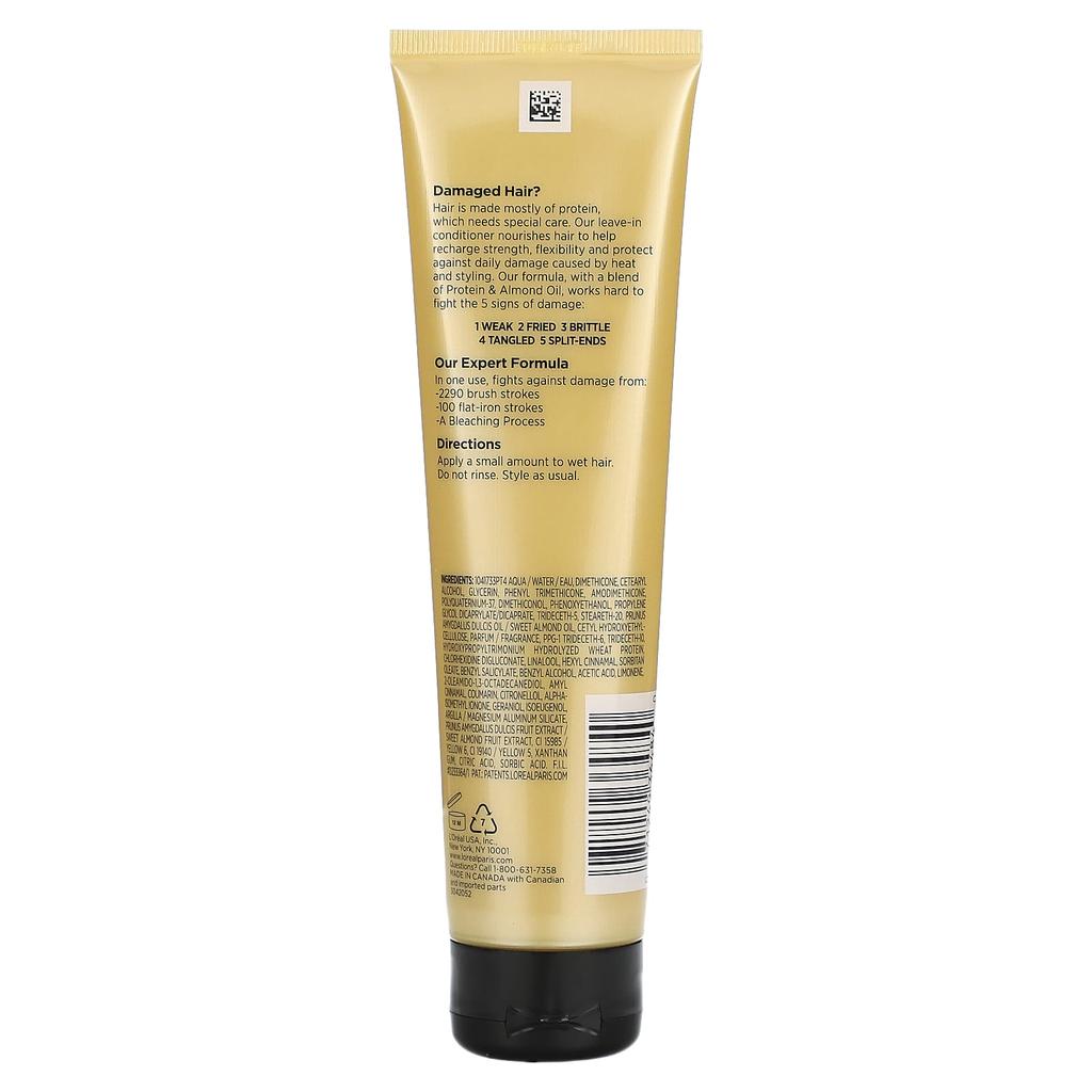 L'Oréal, Elvive, Total Repair 5, Protein Recharge Leave-In Conditioner, Damaged Hair, 5.1 Fl Oz (150 Ml)