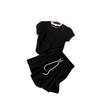 2025 Women's Summer Casual Sportswear: Short Sleeve Top & Skirt Set