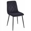 Black Velvet Loft Chair with Metal Frame for Living Room and Kitchen Furnitex