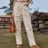 Women's Spicy Style Washed Denim Casual Workwear Pants