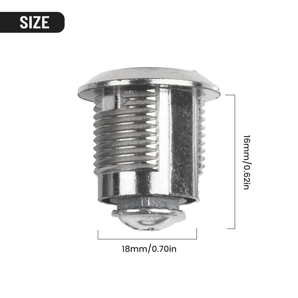 Cam Lock Drawer Cabinet Lock Cupboard Door Tongue Lock With 2 Key Home Improvement Furniture Hardware