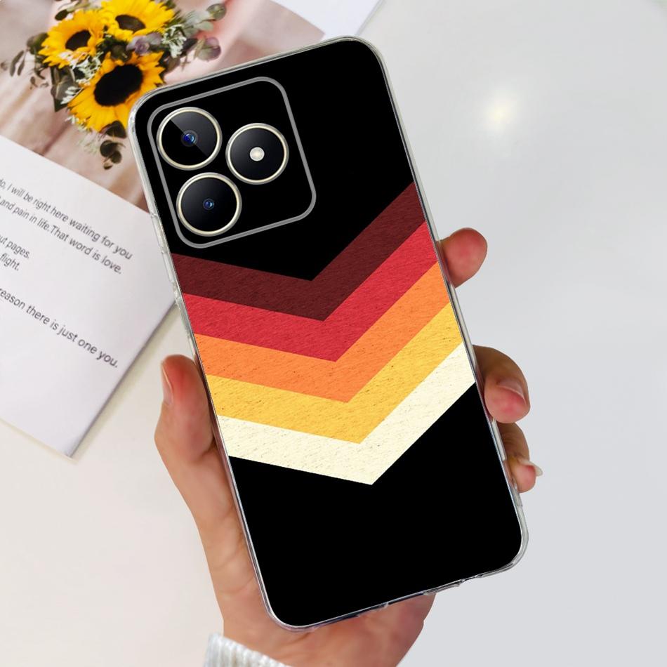 For Realme Note 50 Phone Case Realme Note50 4G RMX3834 2024 Fashion Cool Painted Soft Silicone TPU Cases