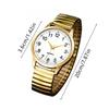 Large Digit Dial Watch with Elastic Band Waterproof Durable Glass Surface for Men Women