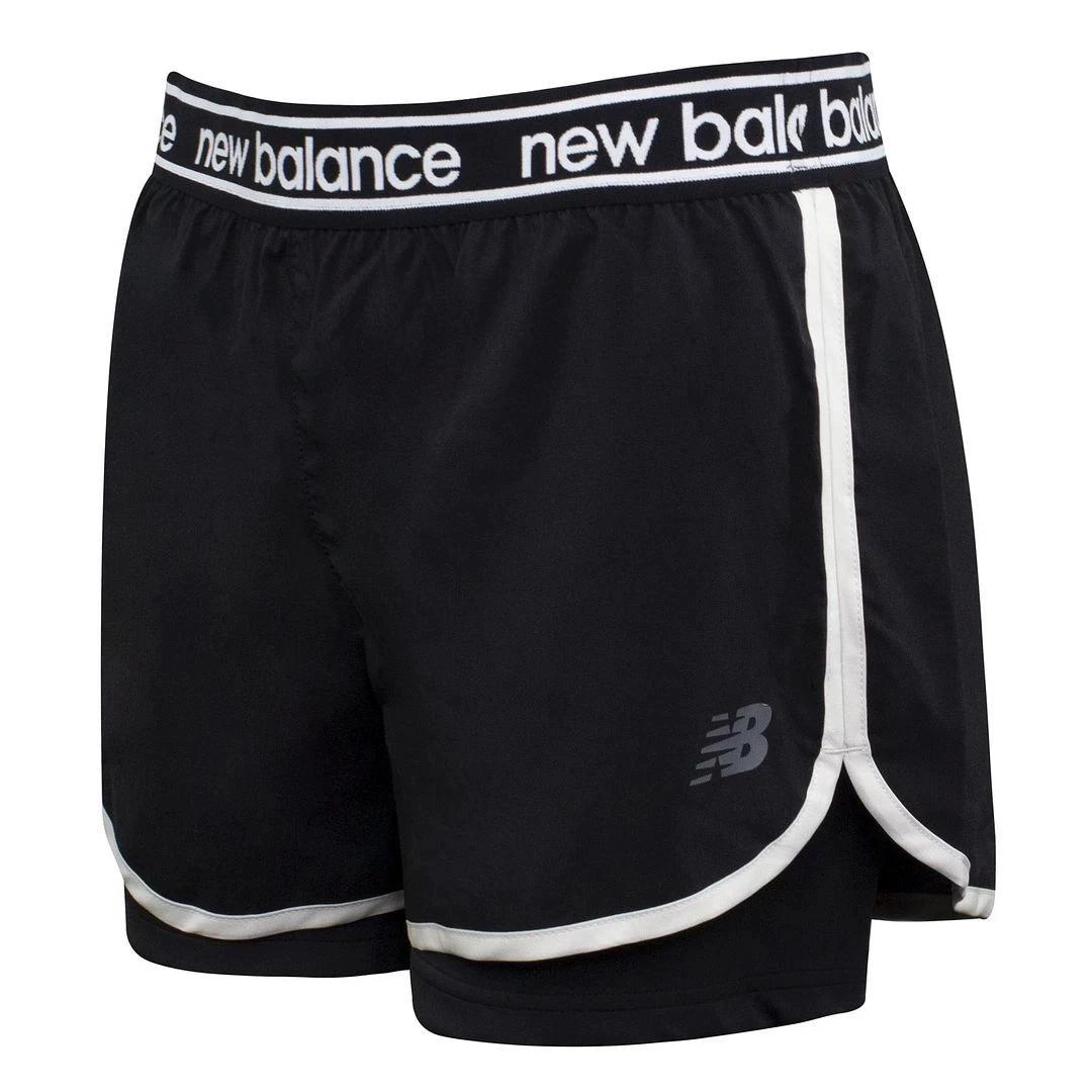 New Balance Women s Sports Casual Shorts Ws01177-Bk L, 55KG
