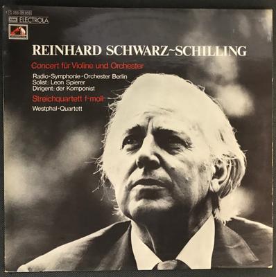 LP Record REINHARD SCHWARZSCHILLING  Concert Fr Violine Und Orchester  C06528959 His Masters Vo 1974 Germany Classical Used