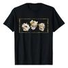 Unisex T-Shirt with Floral, Skull, and Sunflower Print