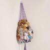 Amaca in Macramè per Conservare Peluche, Grande - Arredamento Stanza Boho Angolo Porta Giocattoli Rete Organizer Appeso per Peluche
