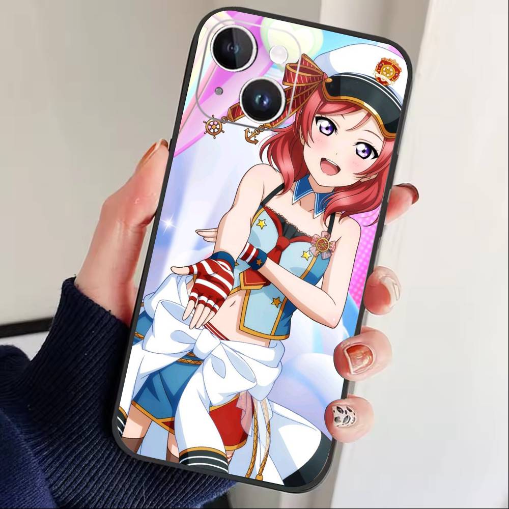 Nishikino Maki-Love Live Phone Case For iPhone17,16,15,14,13,12 Plus,Max Soft Silicone Black Cover