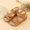 2023 Summer Women's Roman Slope Heel Beach Sandals, Plus Size
