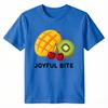 Unisex 100 Cotton Oversize T Shirt Joyful Bite Unisexgo Kiwi Cherry Print Casual Summer Short Sleeve Tee