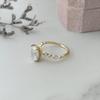 Oval Cut Cubic Zirconia Engagement Ring, 925 Sterling Silver/Gold Plated Solitaire Wedding Jewelry Gift for Women
