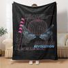 1pc FUTURE REVOLUTION Soft Flannel All Season Throw for Home, Office, Outdoor UseDurable Comfort Soft Warm Throw for Home