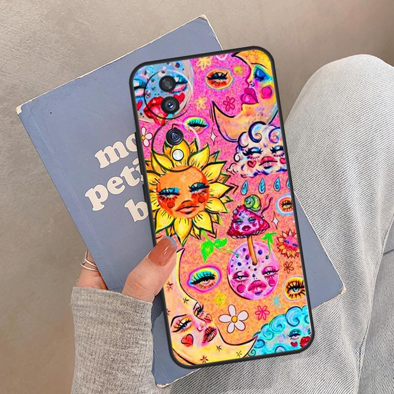 Indie Hippie Case For Honor Magic 8 Pro 5 6 7 Lite Cover For Honor 400 200 90 70 50 X8a X8b X9a X9b X9c