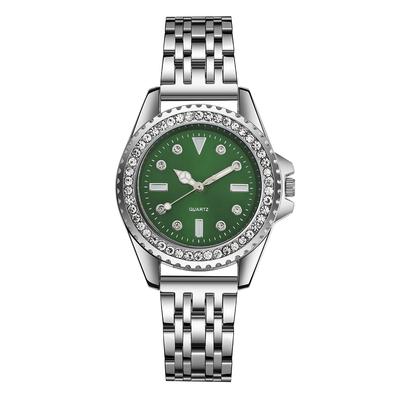 Novos Relógios Femininos Moda Relógio de Pulso para Dama Strass Relógio de Quartzo Aço Inoxidável Relógio Casual Relógio Feminino Verde Vermelho Relógios