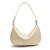 New Simple Bag Female Moon Underarm Oily Skin Trendy Super Soft Shoulder Dumpling Bag Premium Texture Messenger Bag