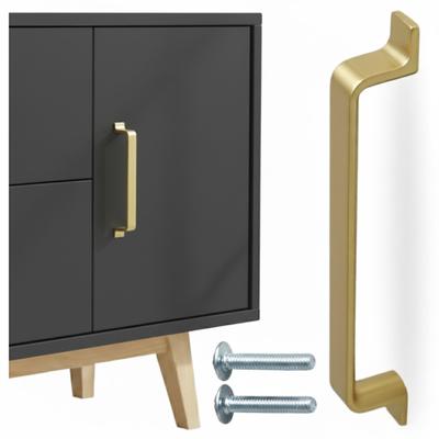 Handle Railing for Furniture Kitchen Drawers Gold Loft Retro Modern 128