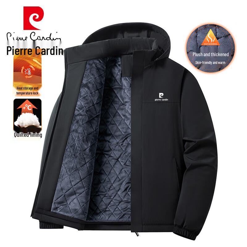 Pierre Cardin Men's Winter Hooded Padded Jacket