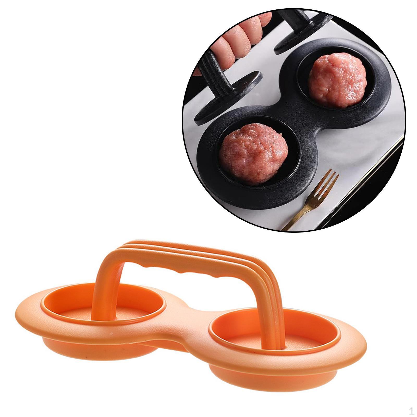 

Пресс для гамбургеров, легко очищающий гриль для мяса и говядины для приготовления сэндвичей на барбекю оранжевый